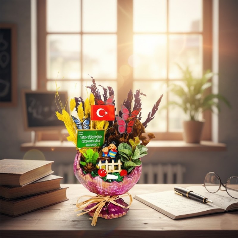 Küçük Kırık Yumurta Teraryum - Öğretmenler Günü Hediyesi